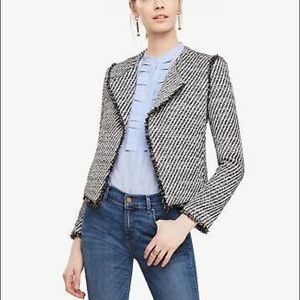 NWT Ann Taylor Fringe Trim Blazer Size 0